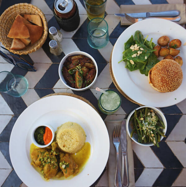 Morocco marrakesh nomad menu food